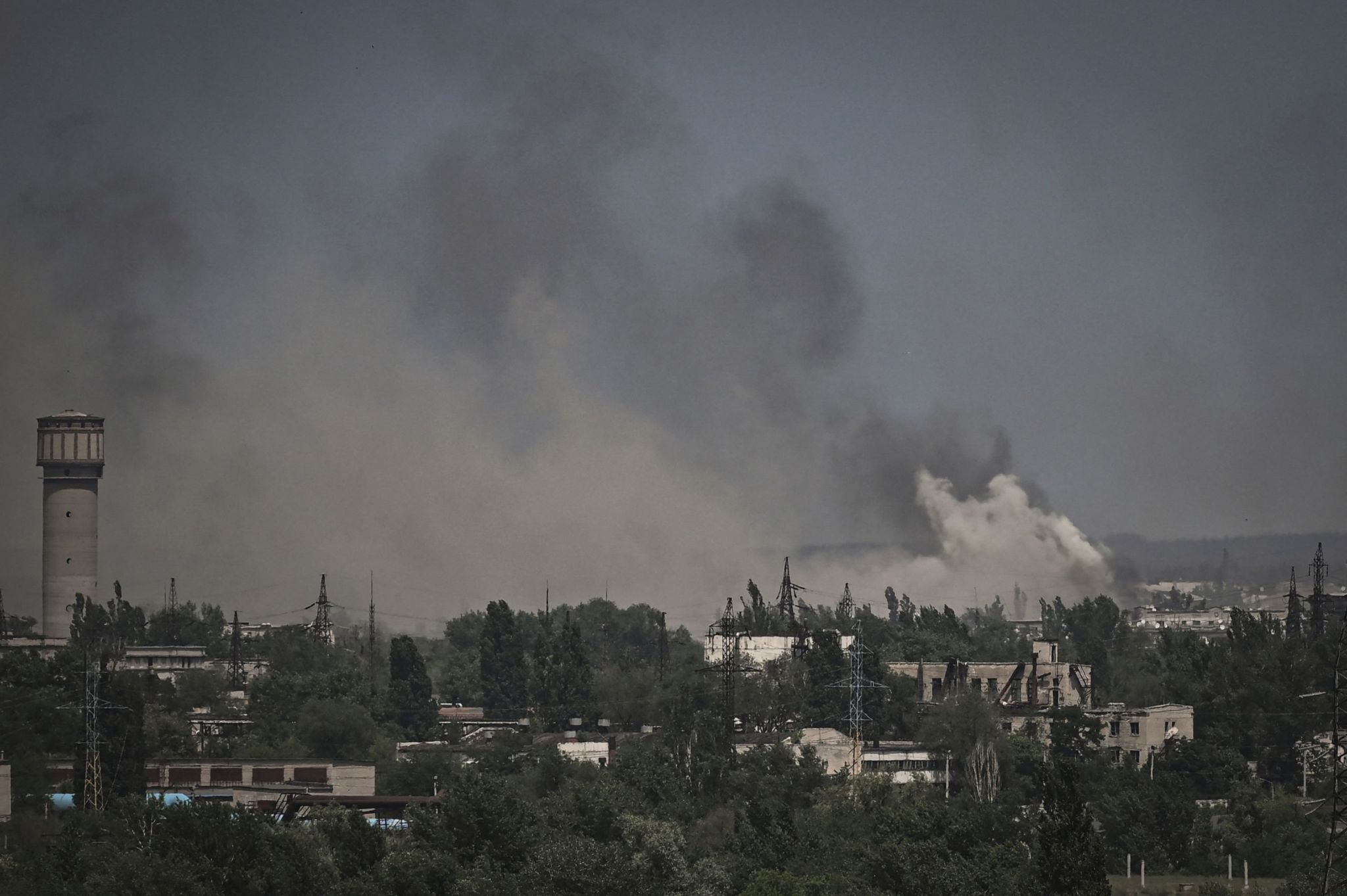 Image shows smoke rising