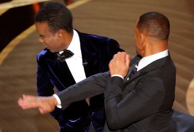 Will Smith və Chris Rock - Los Angeles, 27 mart 2022-ci il.