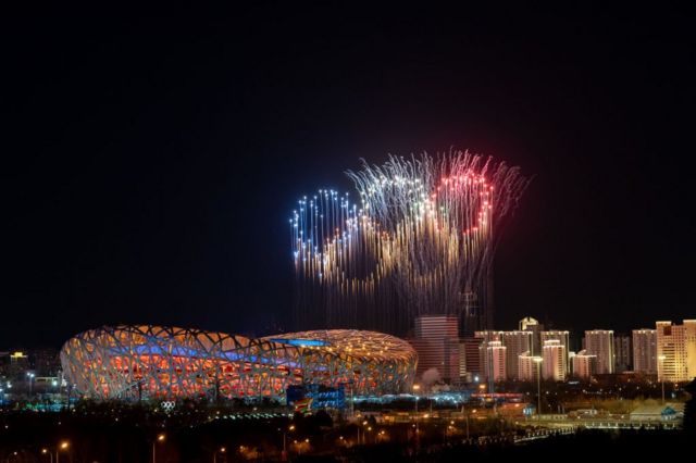 Quş yuvası arenası, Pekin, 4 fevral, 2022-c il