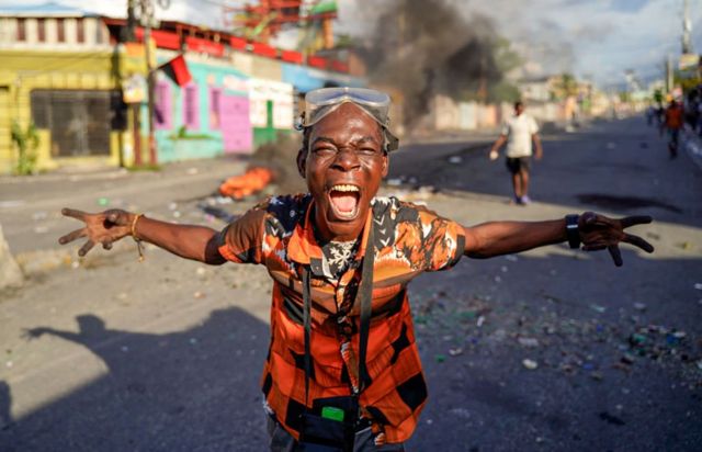 Haitidə hökumət əleyhinə etirazlar. 28 sentyabr, 2022-ci il.