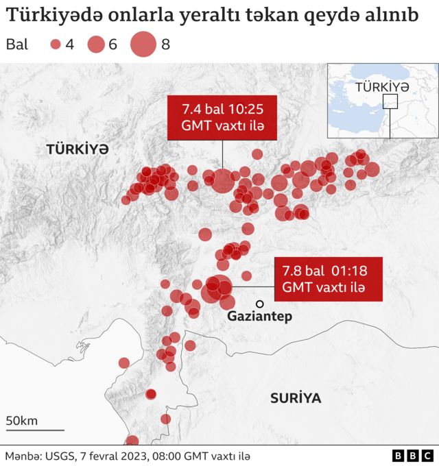 Türkiyə, zəlzələ, Gaziantep, Qaziantep