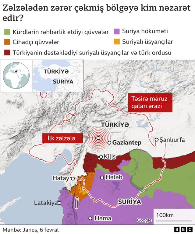 Türkiyə, Suriya, zəlzələ