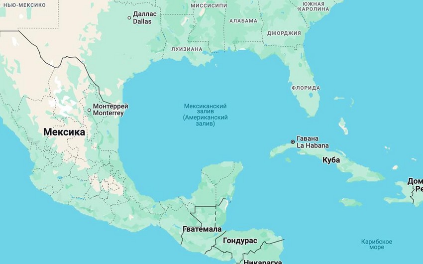 Meksika, yosxa Amerika körfəzi? - "Google"u məhkəməyə verildi