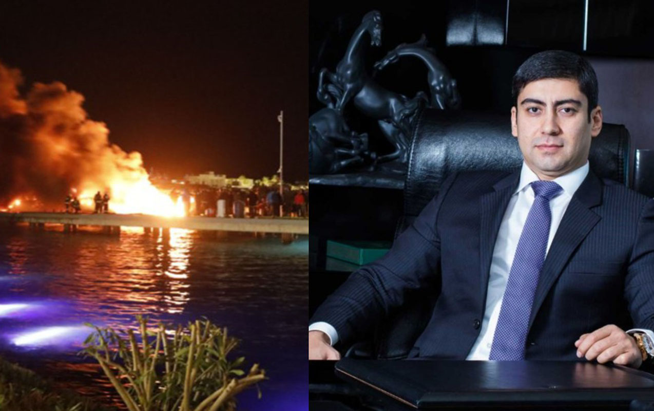 Anar Əlizadənin lüks yaxtaları yanıb kül oldu